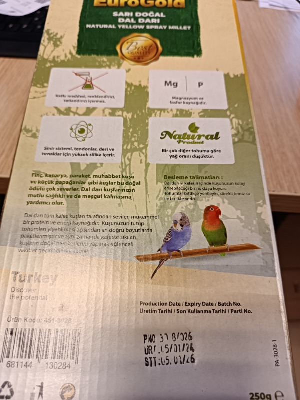 Eurogold Doğal Dal Darı 250 Gr