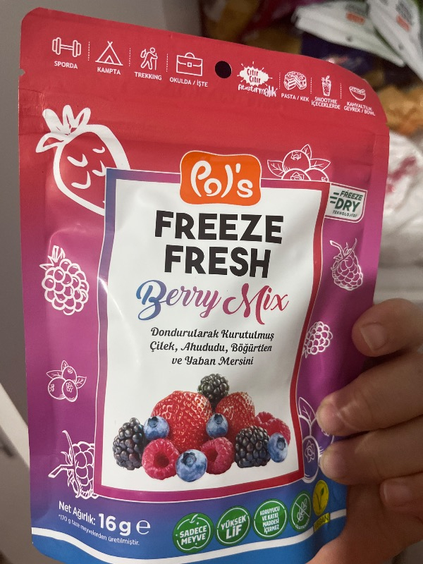 Pol's Freeze Fresh Berry Mix 16 g x 3 Adet