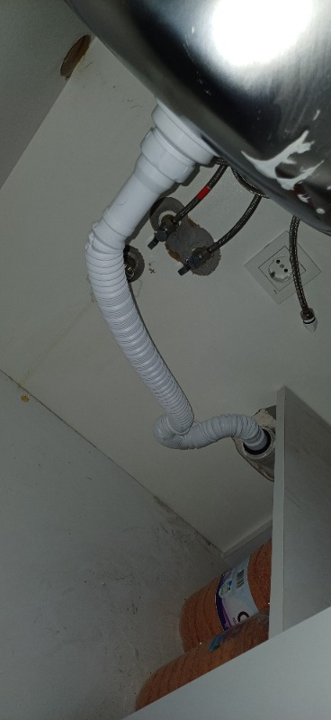 Donau Körüklü Lavabo Evye Sifonu Ø50 Çıkışlı