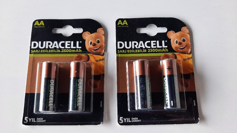 Duracell Şarj Edilebilir AA Kalem Pil 2500 mAh 2'li Paket