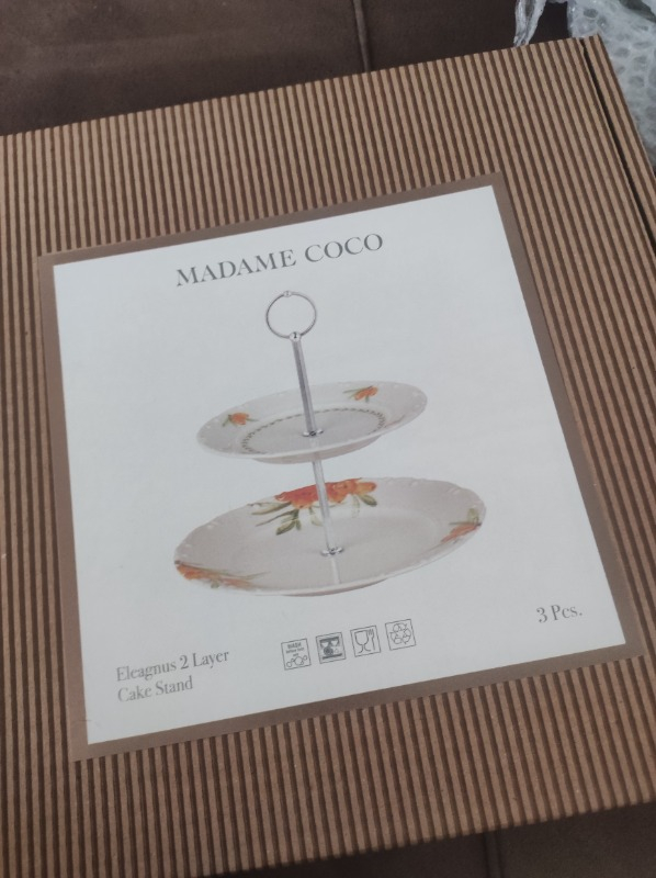 Madame Coco Iğde Desenli 2 Katlı Kek Standı