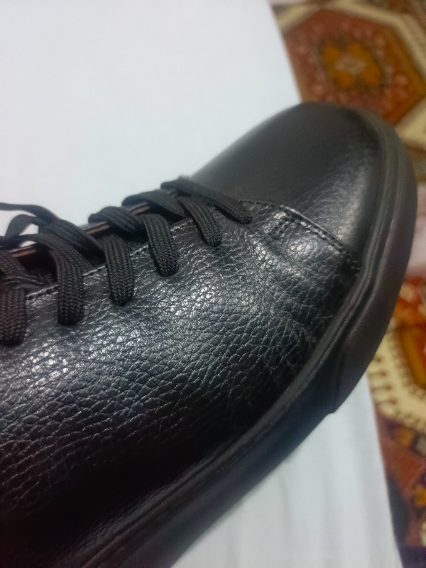 Lufian Tommy Erkek Deri Sneaker Ayakkabı Siyah