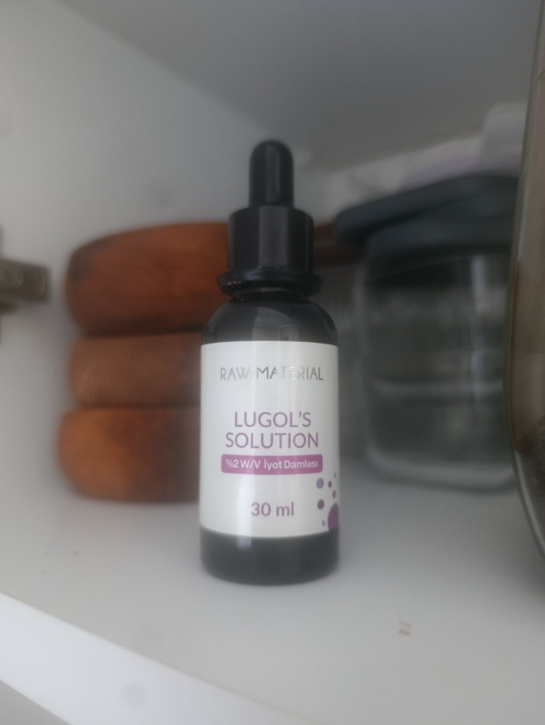 Raw Material Lugol's Solution İyot %2 Damla 30 ml
