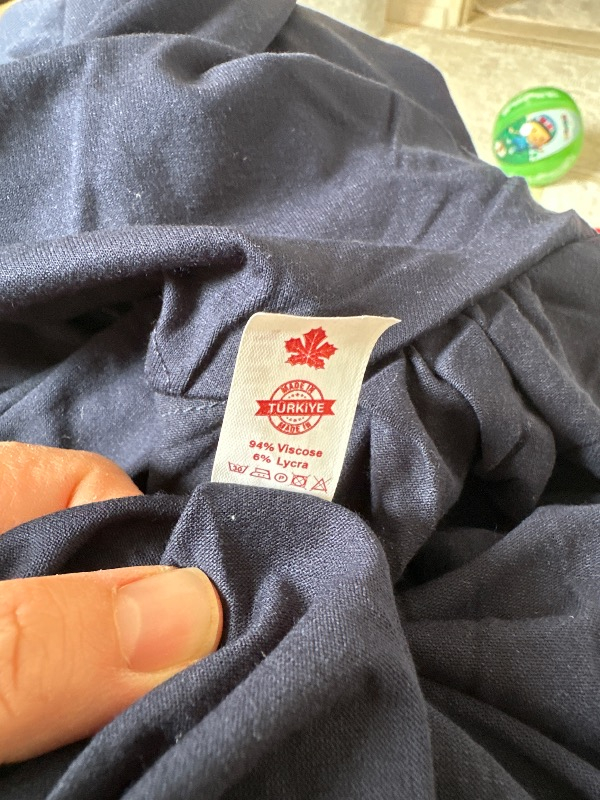 Sonbahar Moda Kadın Tesettür Pamuklu Başörtülü Namaz Elbisesi Dantelli Tek Parça Penye Kumaş Lacivert