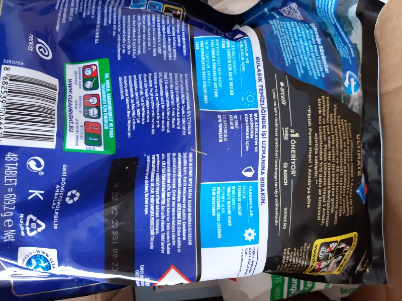Finish Ultimate 48 Kapsül Bulaşık Makinesi Deterjanı Tableti (1 x 48 Kapsül)