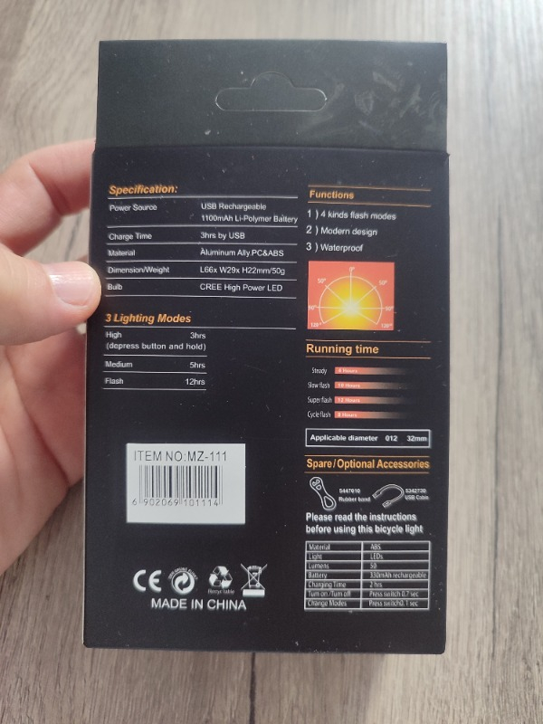 Greathings USB Şarjlı Bisiklet Ön-Arka Far Stop Lambası Seti