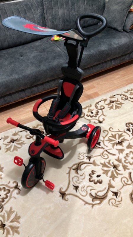 Globber Explorer 4in1 Trike Bisiklet - Kırmızı
