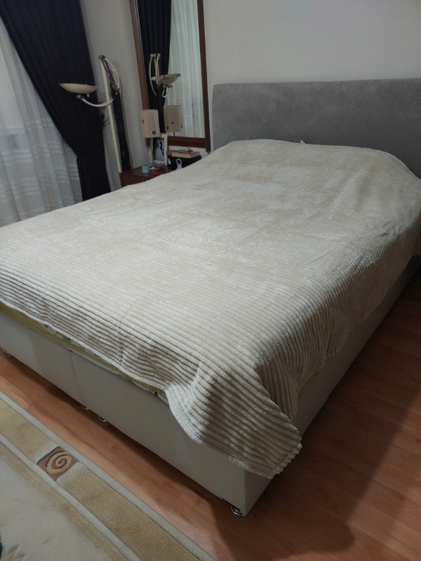 Yataş Bedding Holly Wellsoft Battaniye Çift Kişilik - Ekru