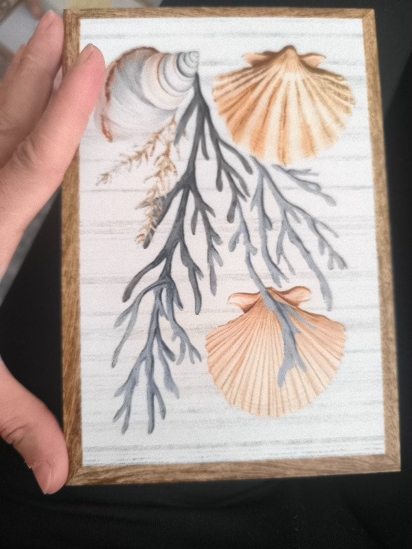 3 Parça Pastel Çizimli Ahşap Çerçeve Görünümlü Mdf Tablo Seti