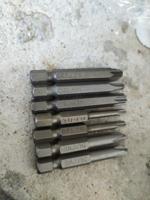 Matkap Bits Ucu Seti Vidalama Uçları Düz Yıldız Torx Uç Ph Pz 7 Parça