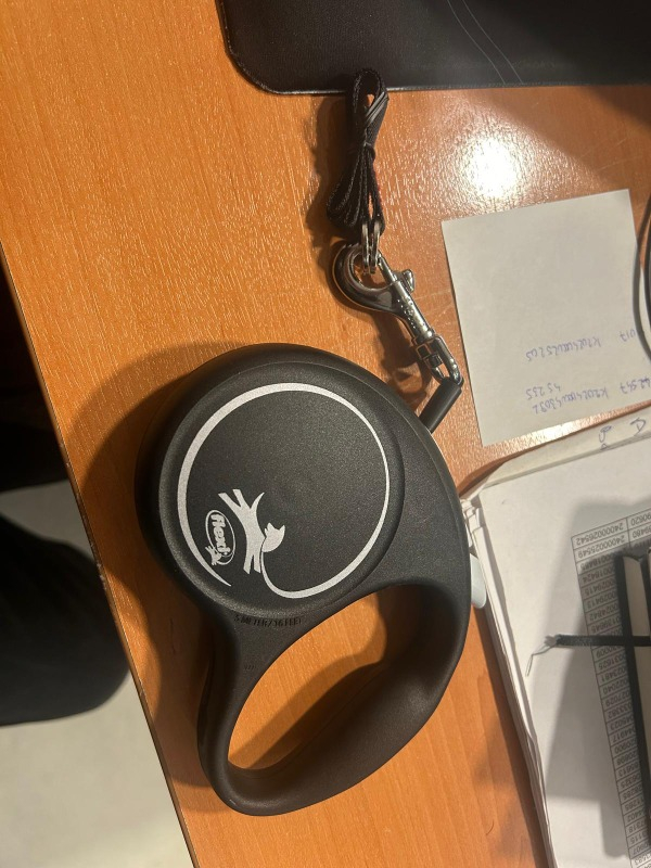 Flexi Siyah Seri Small 5 Mt Şerit Otomatik Tasma Siyah