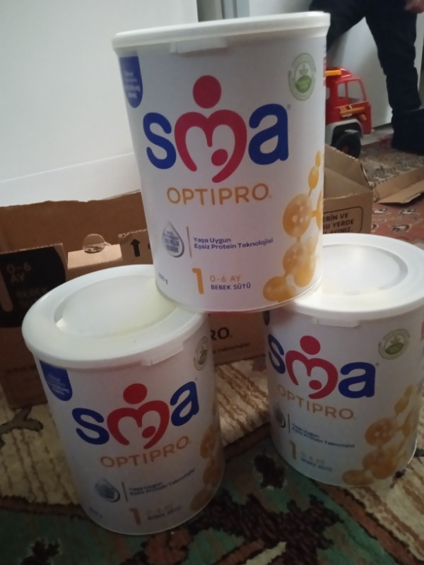 SMA Optipro Probiyotikli 1 0-6 Ay Bebek Sütü 800 gr x 3 Adet