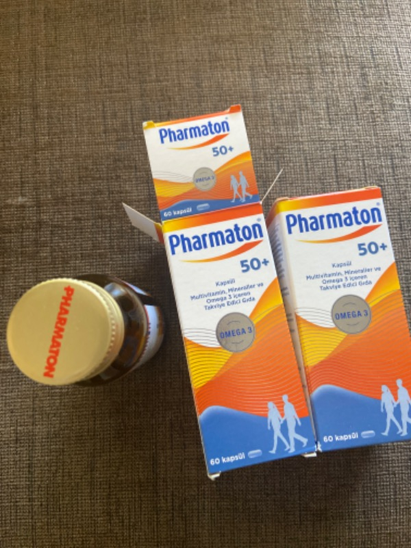 Pharmaton 50 Plus 60 Kapsül - Omega 3, Multivitamin ve Mineraller