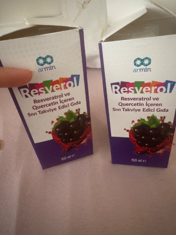 Armin Resverol Resveratrol ve Quercetin İçeren Sıvı Takviye Edici Gıda 150 ml
