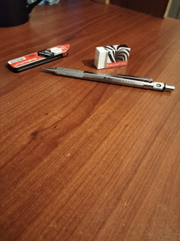 Scrikss Graph-x Metal 0.5 mm Versatil Kalem Silgi Uç Seti Saten