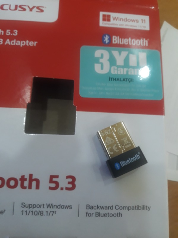 Mercusys MA530 | Bluetooth 5.3 Nano USB Adaptör | Kompakt Tasarım | Tak‑Çalıştır | Windows 7//8.1/10/11