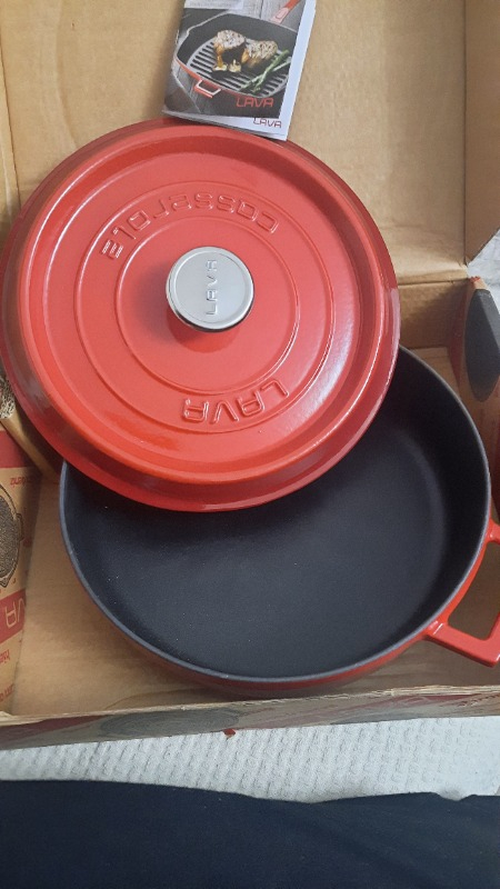 Lava Çok Amaçlı Yayvan Tencere Trendy Kırmızı Çap(Ø)28 Cm.