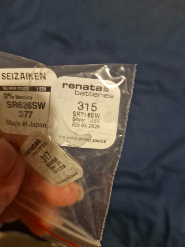 Renata SR716SW 315 Kol Saati Pili