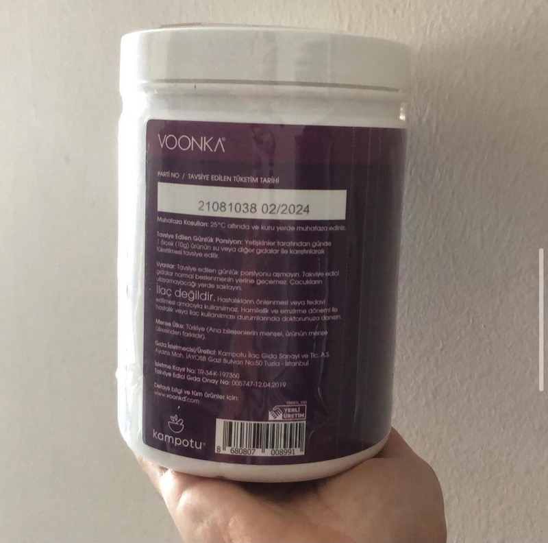 Voonka Collagen Powder Hidrolize Kolajen Vitamin C 300gr