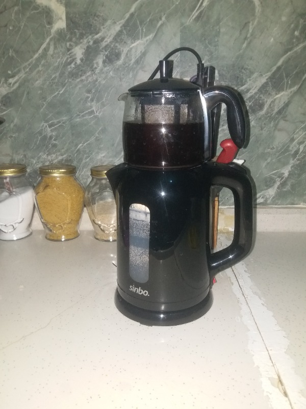 Sinbo STM-5840 Elektrikli Çay Seti Cam Demlikli