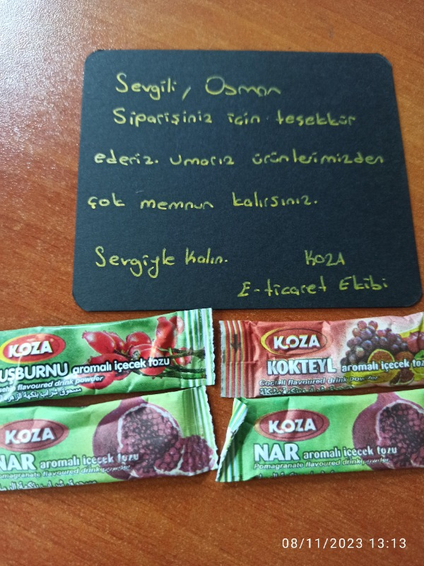 Koza Tek İçimlik Nane Limon Aro. İçecek Tozu (50 Stick)