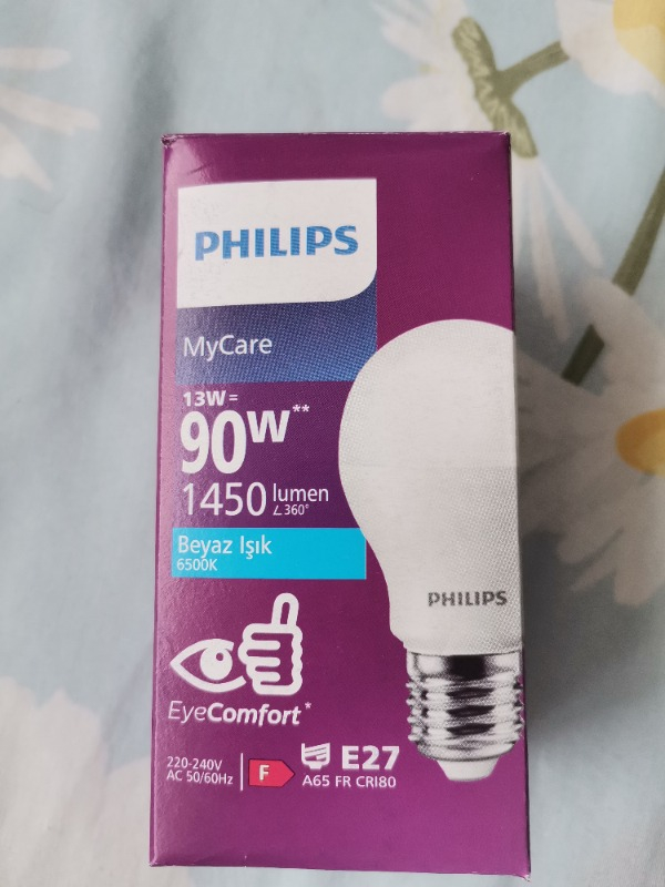 Philips Essential LED Lamba 13W - 100W E27 Duy 6500K Beyaz Işık( 6 Lı Paket)