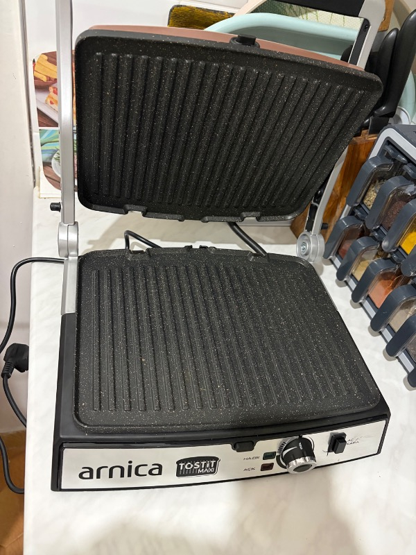 Arnica Tostit Maxi Granit ROSE Izgaralı Tost Makinesi