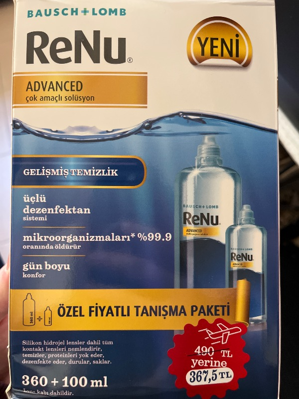 Renu Advanced Lens Solüsyon 360 + 100 ml